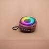 The 360-degree surround sound effect of the color circular light strip speaker is intelligently adjustable with RGB lighting Specification image